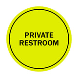 Signs ByLITA Circle Private Restroom Sign