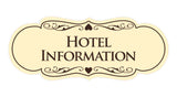 Signs ByLITA Designer Hotel Information Sign