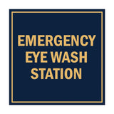 Square Emergency Eye Wash Station Sign with Adhesive Tape, Mounts On Any Surface, Weather Resistant