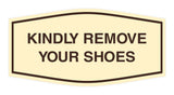 Signs ByLITA Fancy Kindly Remove Your Shoes Sign