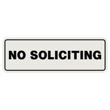 Standard No Soliciting Sign