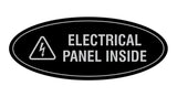 Oval Electrical Panel Inside Sign
