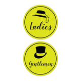 Signs ByLITA Circle Ladies and Gentlemen Sign Set