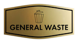 Fancy General Waste Wall or Door Sign