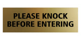 Signs ByLITA Basic Please Knock Before Entering