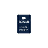 Signs ByLITA Portrait Round no trespassing private property Sign