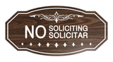 Signs ByLITA Victorian No Soliciting No Solicitar Sign