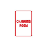 Portrait Round Changing Room Sign