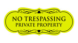 Signs ByLITA Designer No Trespassing Private Property Sign