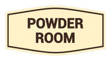 Signs ByLITA Fancy Powder Room Sign with Adhesive Tape, Mounts On Any Surface, Weather Resistant, Indoor/Outdoor Use