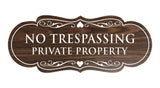Signs ByLITA Designer No Trespassing Private Property Sign