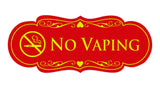 Signs ByLITA Designer No Vaping Sign