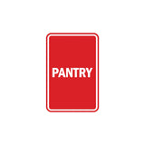 Portrait Round Pantry Sign