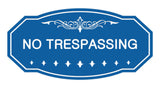 Victorian No Trespassing Sign