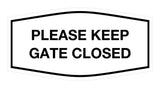 Signs ByLITA Fancy Please Keep Gate Closed Sign