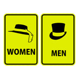 Portrait Round Men / Women Sign Set