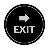 Signs ByLITA Circle Exit-Right Sign