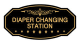 Victorian Diaper Changing Station Sign