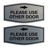 Signs ByLITA Fancy Please Use Other Door Sign Set