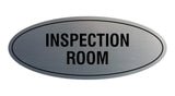 Signs ByLITA Oval Inspection Room Sign