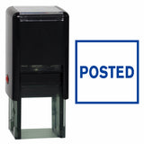 Blue Square POSTED Self Inking Rubber Stamp
