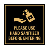 Square Please Use Hand Sanitizer Before Entering Sign