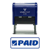 Paid W/Border Office Self-Inking Office Rubber Stamp