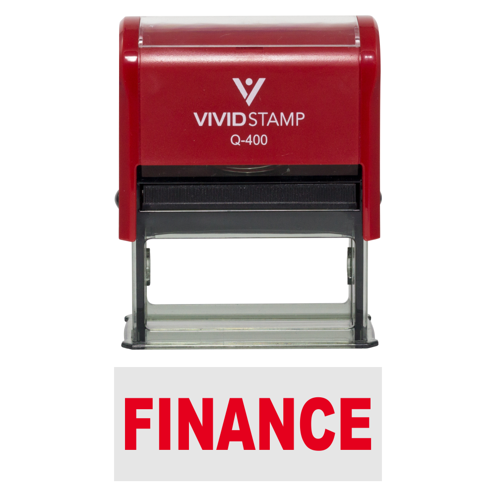 Finance Self-Inking Office Rubber Stamp