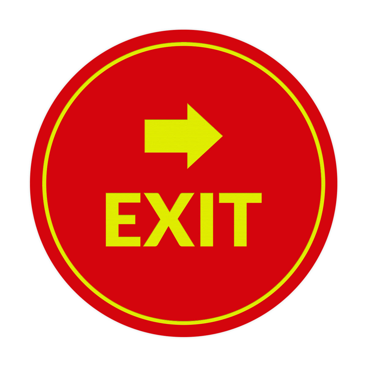 Signs ByLITA Circle Exit-Right Sign