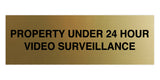Signs ByLITA Basic Property 24 Hour Video Under Surveillance Sign