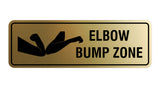Standard Elbow Bump Zone Sign