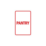 Portrait Round Pantry Sign