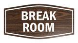 Signs ByLITA Fancy Break Room Sign with Adhesive Tape, Mounts On Any Surface, Weather Resistant, Indoor/Outdoor Use