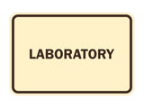 Signs ByLITA Classic Framed Laboratory Sign