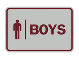 Signs ByLITA Classic Boys (male bathroom icon) Sign
