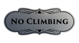 Signs ByLITA Designer No Climbing Sign