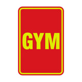 Portrait Round Gym Sign