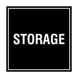 Black Signs ByLITA Square Storage Sign