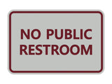 Signs ByLITA Classic Framed No Public Restroom