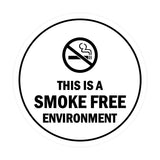 Signs ByLITA Circle This Is A Smoke Free Environment Sign