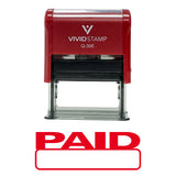 Basic Paid Self Inking Rubber Stamp
