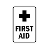 Portrait Round First Aid Sign