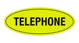 Oval TELEPHONE Sign