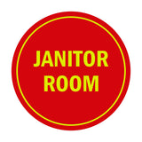 Signs ByLITA Circle Janitor Room Sign