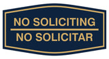 Signs ByLITA Fancy No Soliciting No Solicitar Sign