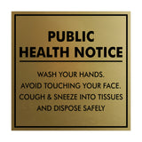 Signs ByLITA Square Public Health Notice Wash Your Hands Sign