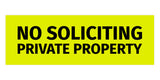 Signs ByLITA Basic No Soliciting Private Property Sign