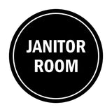 Signs ByLITA Circle Janitor Room Sign