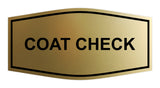 Signs ByLITA Fancy Coat Check Sign