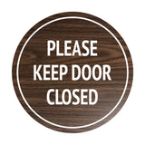 Signs ByLITA Circle Please Keep Door Closed Sign